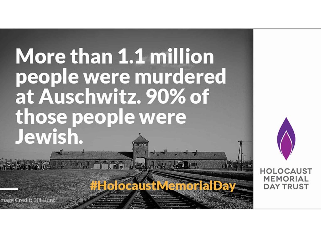 For the Holocaust Memorial Day Trust